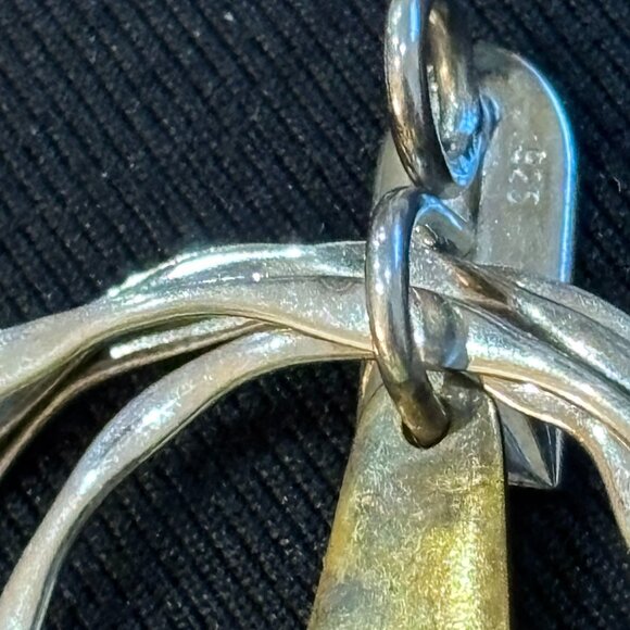 Robert Lee Morris (RLM) Studio Sterling Silver- Brass Necklace - Picture 11 of 13